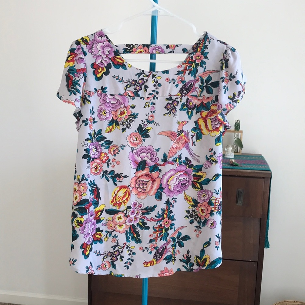 Loft breezy floral blouse- medium